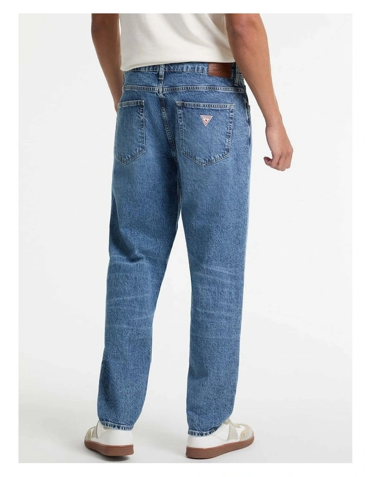Eco Relaxed Tapered Jeans G15 in Medium Wash image 6