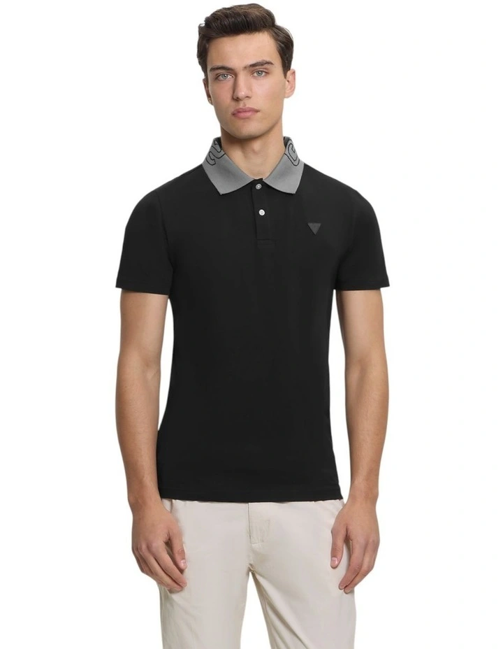 Nolan Polo T-shirt in Black image 1