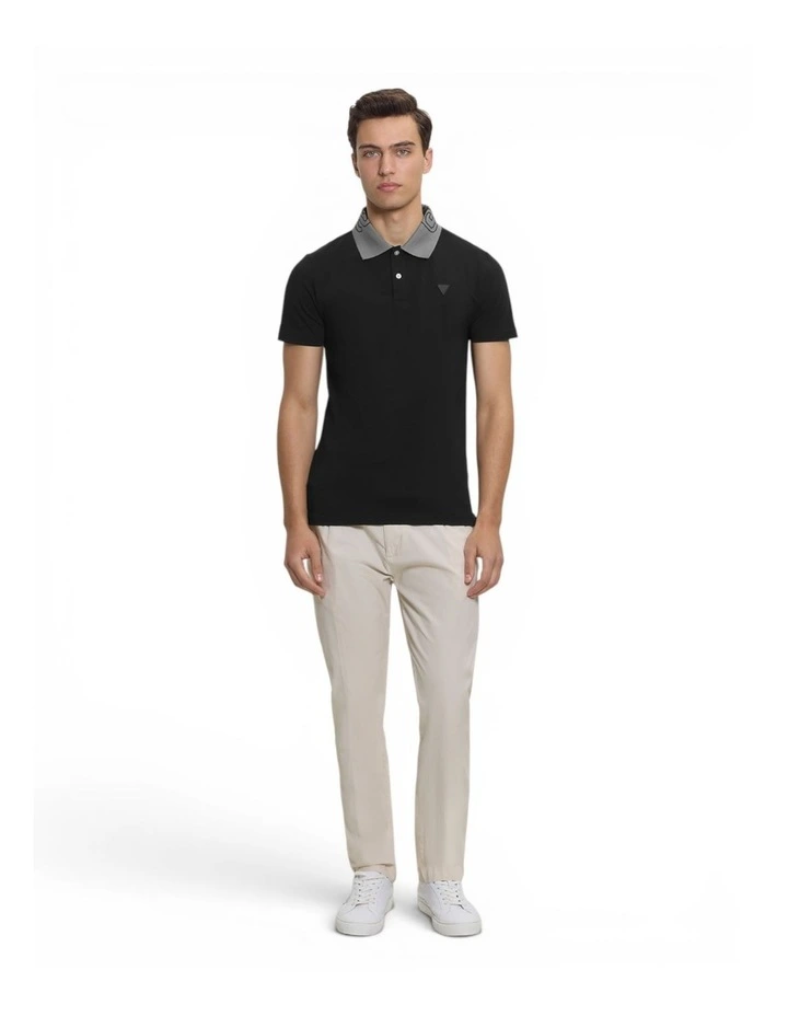 Nolan Polo T-shirt in Black image 2