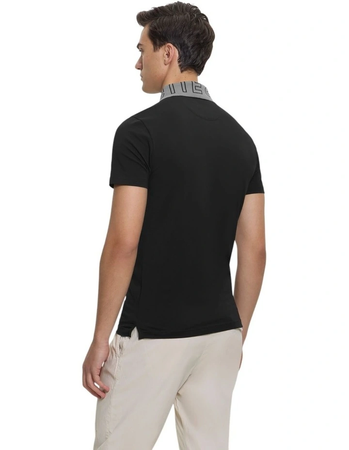 Nolan Polo T-shirt in Black image 3