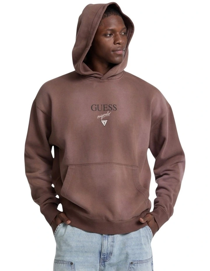 Baker Logo Hoodie in Brown image 1
