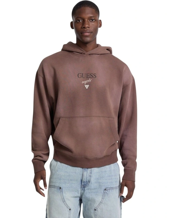 Baker Logo Hoodie in Brown image 3
