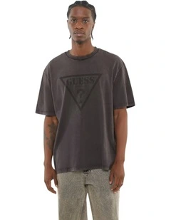 Vintage Triangle Tee in Dark Grey