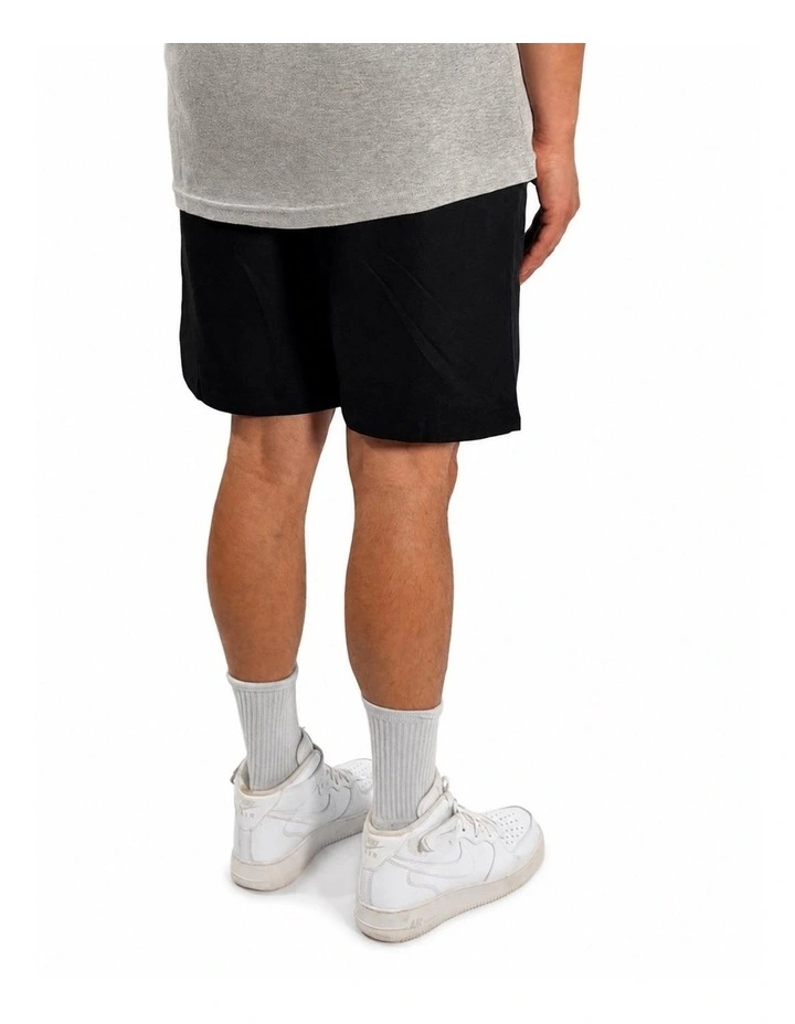 Linen Shorts in Black image 3