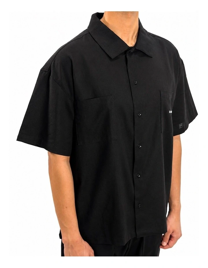 Linen Summer Shirt - Black image 2