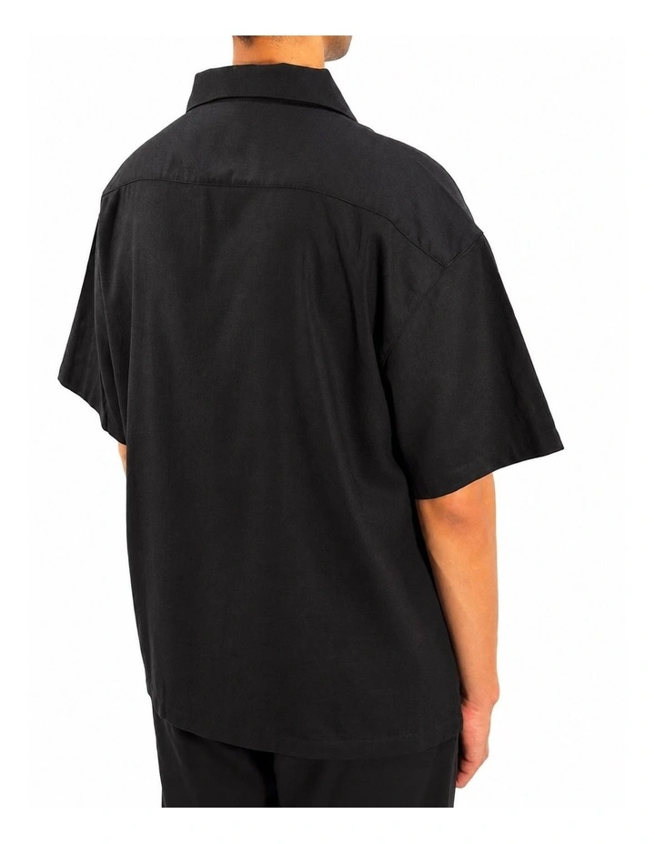 Linen Summer Shirt - Black image 3