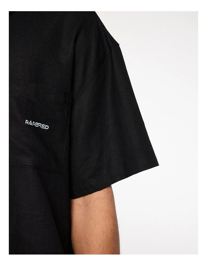 Linen Summer Shirt - Black image 7