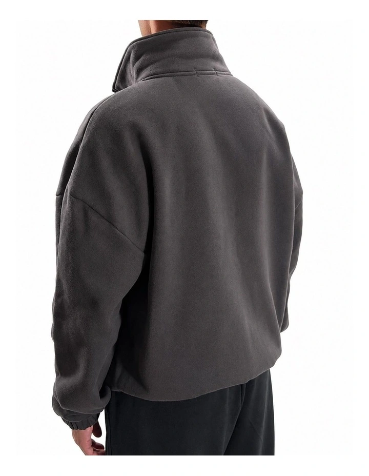 Quarter Zip Jumper - Charcoal image 2
