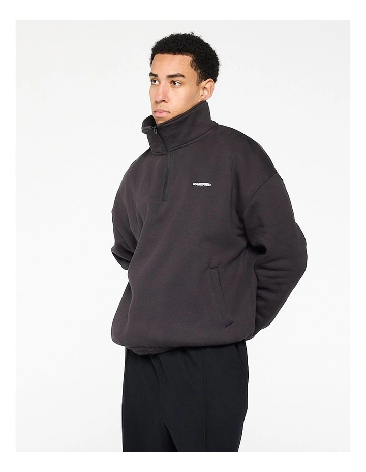 Quarter Zip Jumper - Charcoal image 3