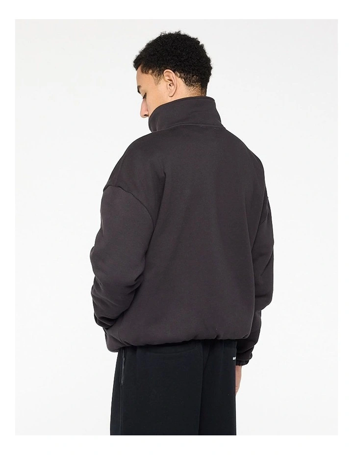 Quarter Zip Jumper - Charcoal image 6