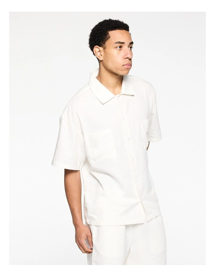 Linen Summer Shirt - White image 6