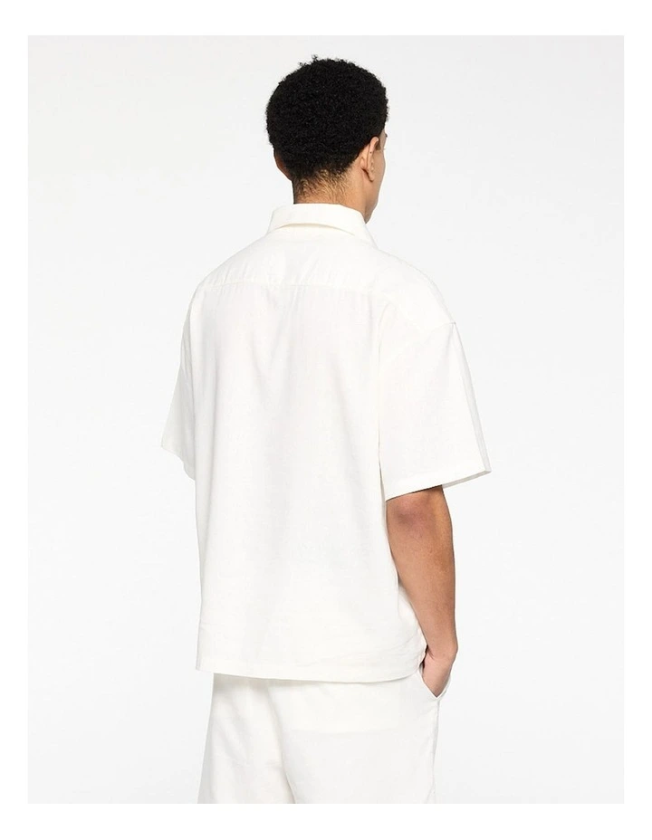 Linen Summer Shirt - White image 7