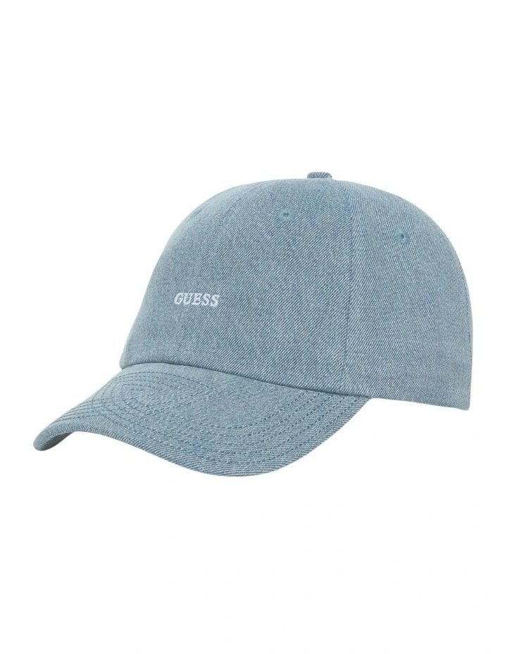 London Baseball Cap in Blue Denim image 1