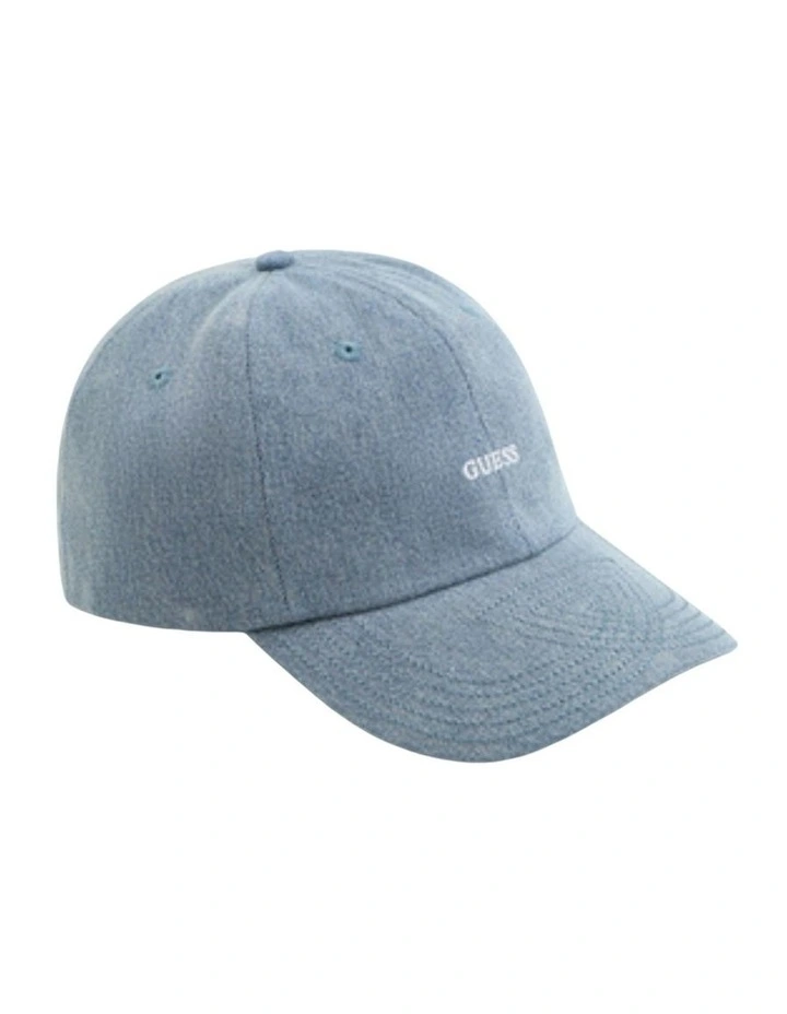 London Baseball Cap in Blue Denim image 3