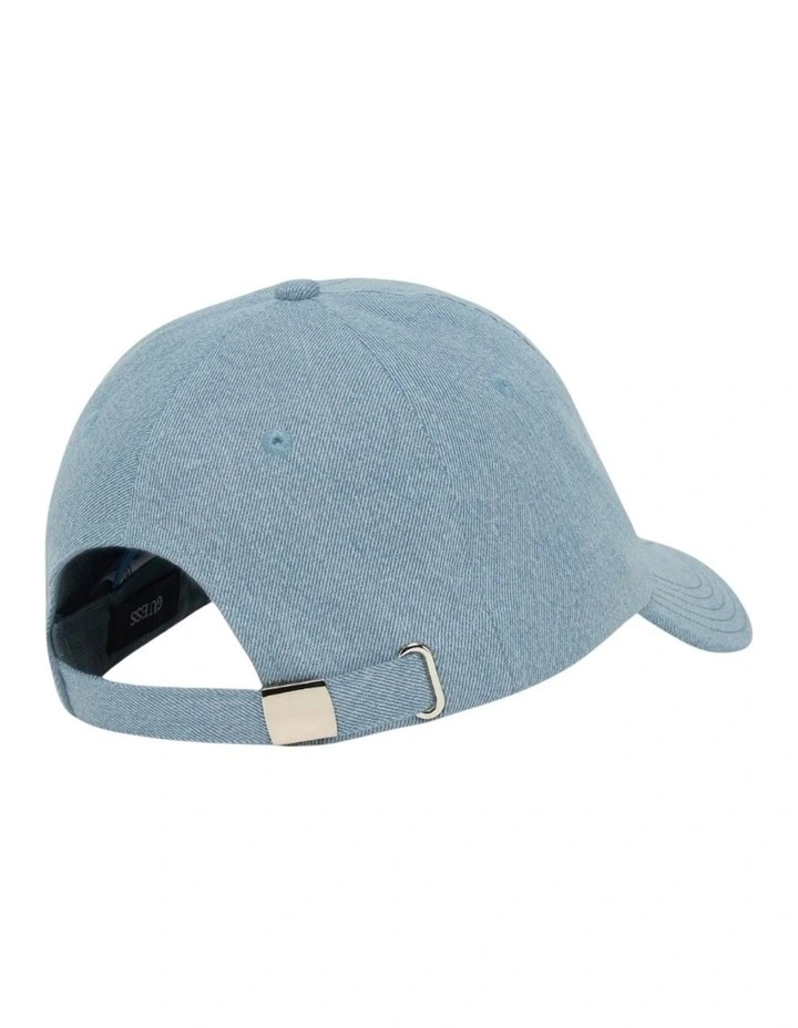 London Baseball Cap in Blue Denim image 4