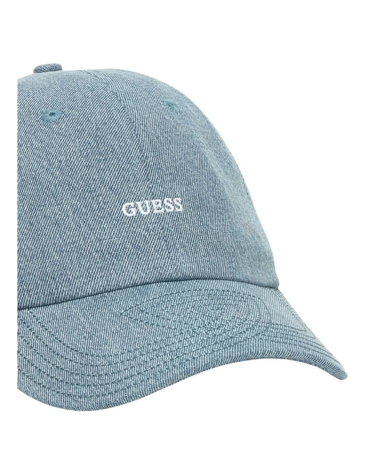London Baseball Cap in Blue Denim image 5