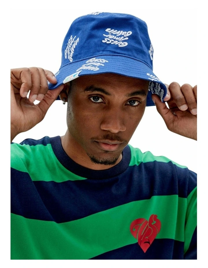 J Balvin Bucket Hat in Blue image 4