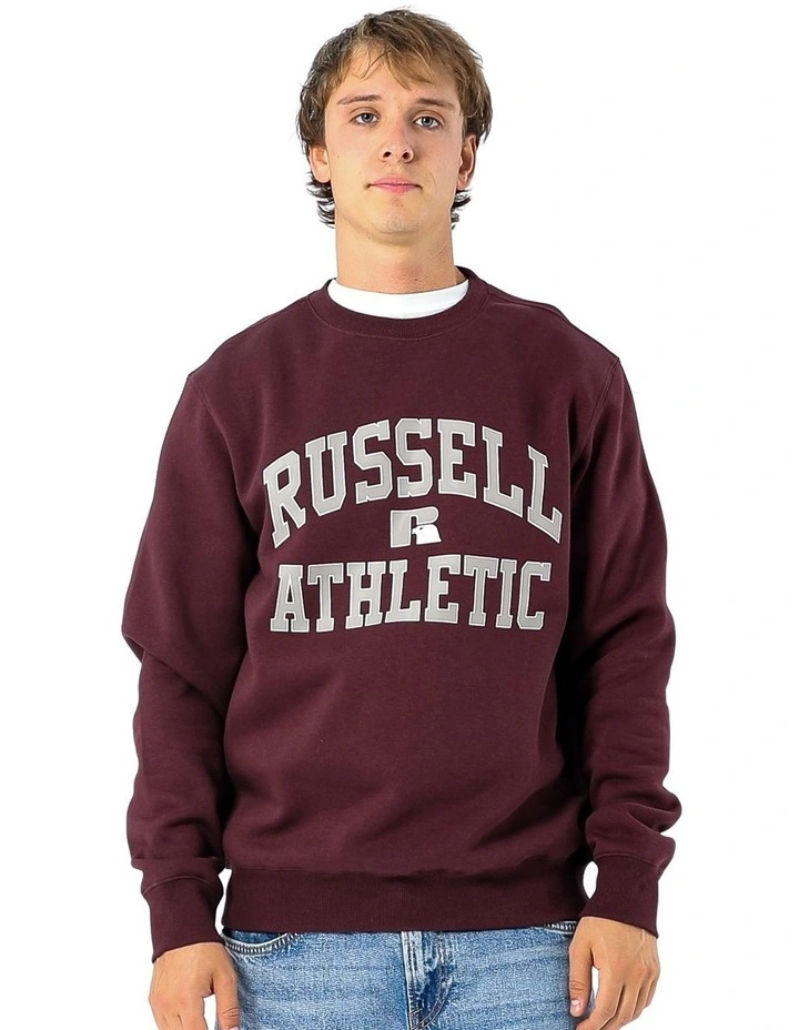 Mens Eagle Arch Crew - Plum Wine image 1