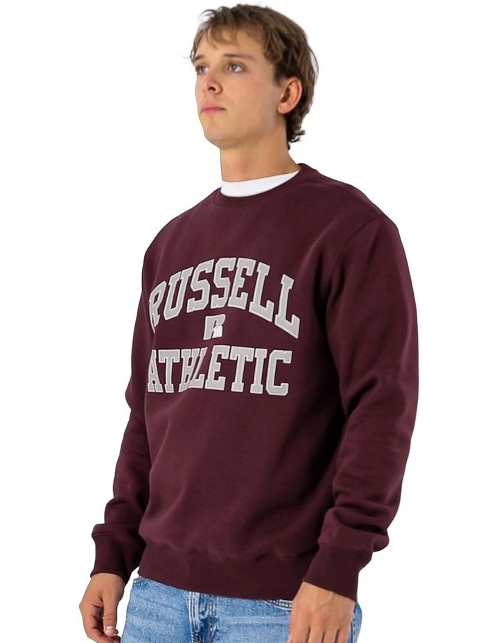 Mens Eagle Arch Crew - Plum Wine image 3