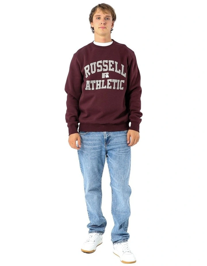 Mens Eagle Arch Crew - Plum Wine image 5