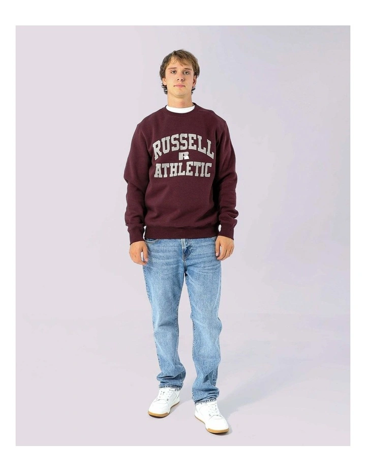 Mens Eagle Arch Crew - Plum Wine image 6