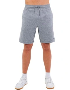 Brooklyn Loose Fit Mens Trackshort - Mid Grey Marle