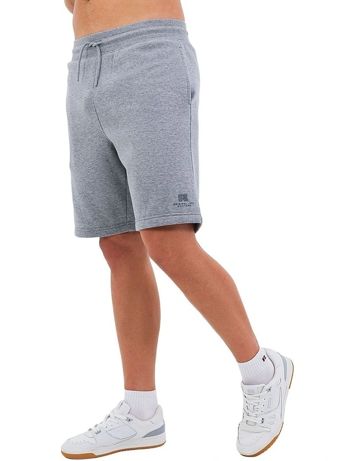 Brooklyn Loose Fit Mens Trackshort - Mid Grey Marle image 3