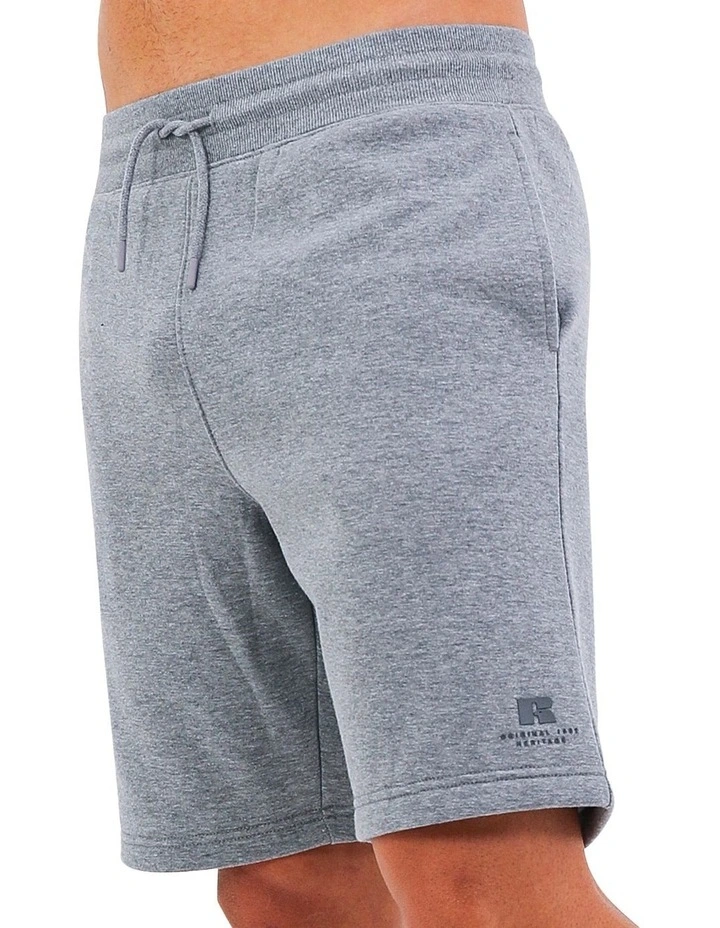 Brooklyn Loose Fit Mens Trackshort - Mid Grey Marle image 4