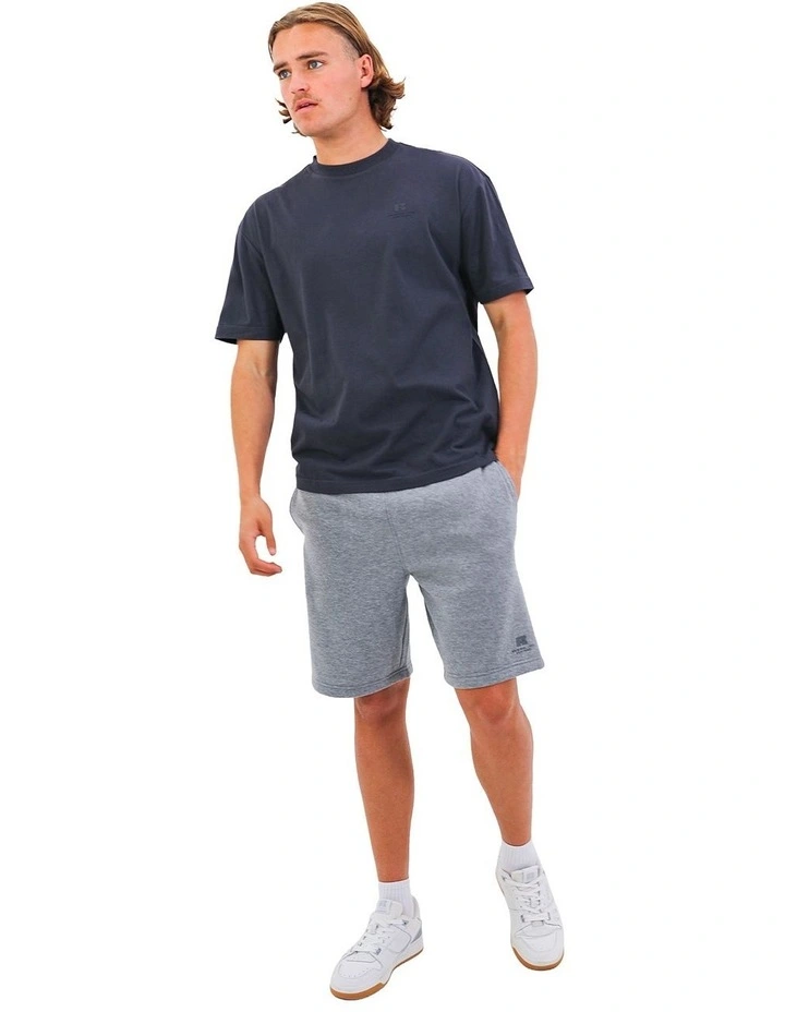 Brooklyn Loose Fit Mens Trackshort - Mid Grey Marle image 5