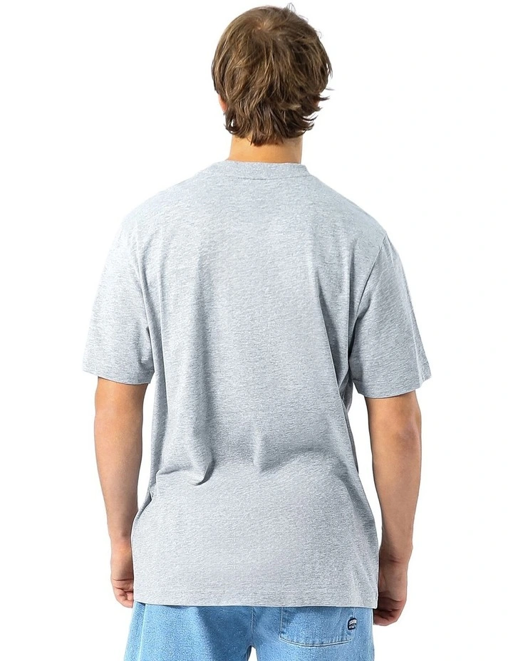 Thick And Thin Mens Tee - Grey Marle image 2