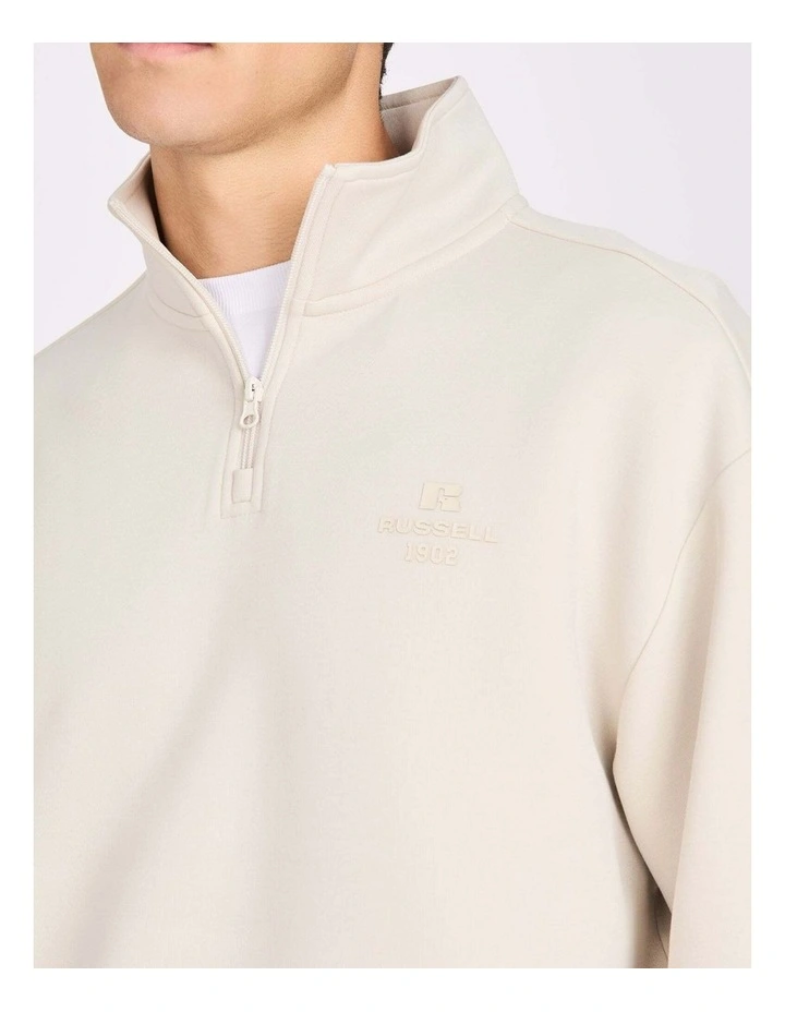 R Tech Leisure Men's Quarter Zip - White Sand image 4