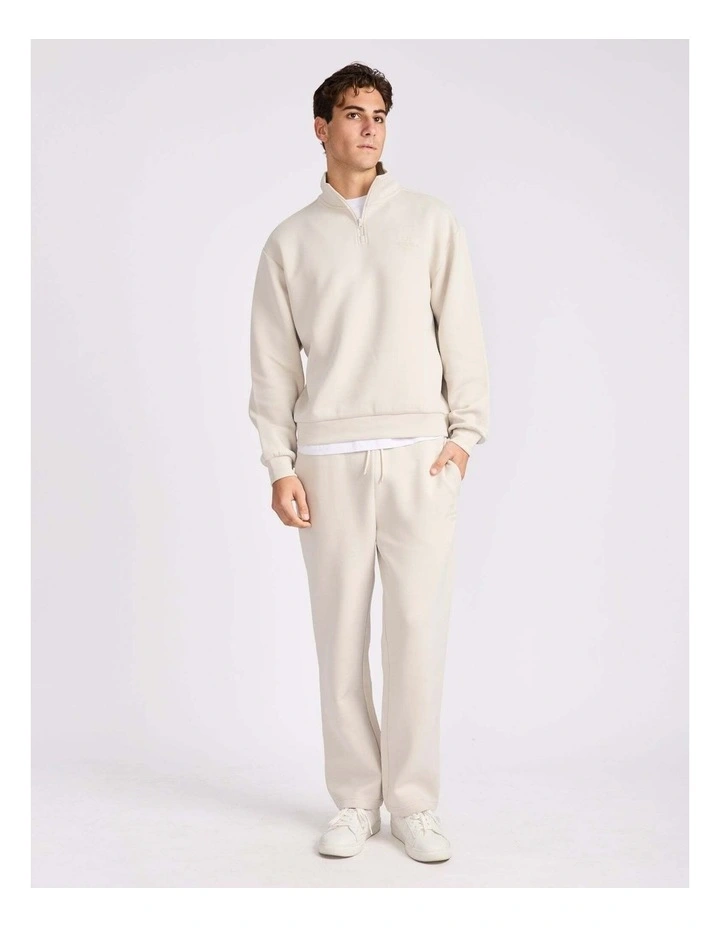 R Tech Leisure Men's Quarter Zip - White Sand image 5