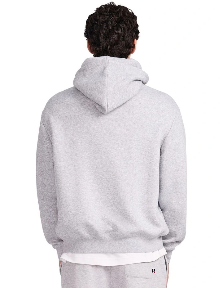 R Logo Crossover Mens Hoodie - Grey Marle image 2