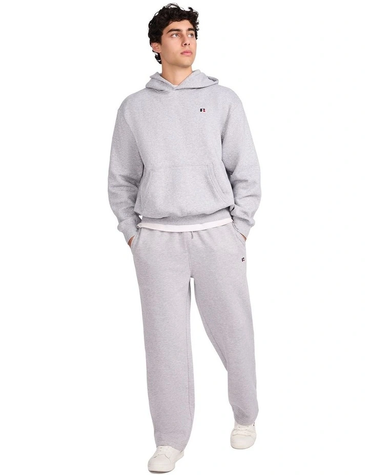R Logo Crossover Mens Hoodie - Grey Marle image 4