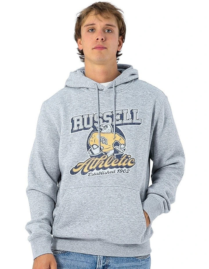 Mens Mascot Hoodie - Grey Marle image 1