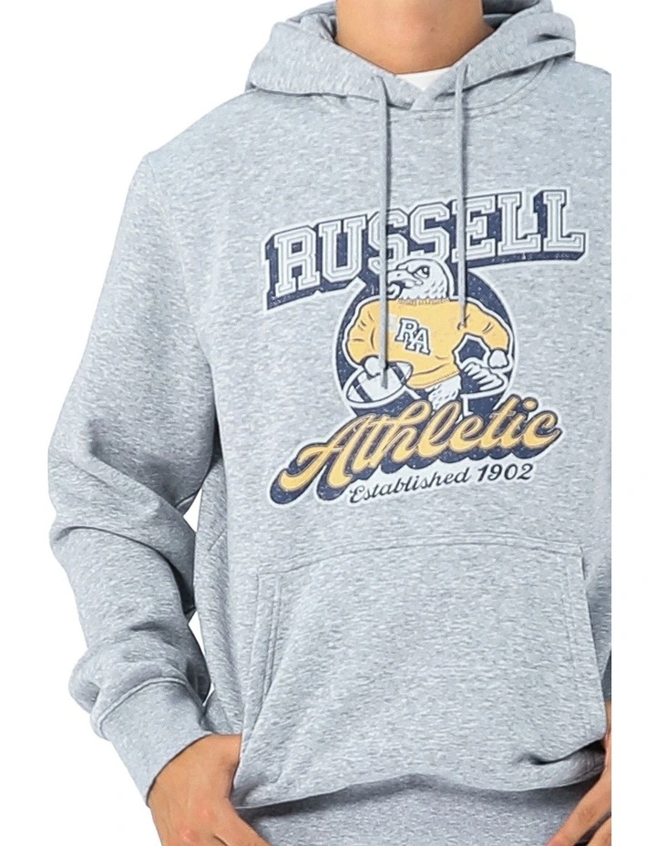Mens Mascot Hoodie - Grey Marle image 4