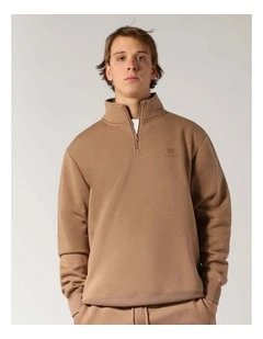Brooklyn Men's Quarter Zip - Caramel