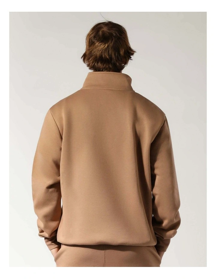 Brooklyn Men's Quarter Zip - Caramel image 3