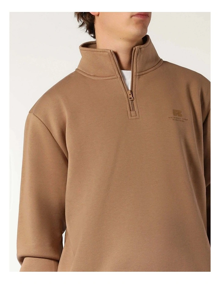 Brooklyn Men's Quarter Zip - Caramel image 4