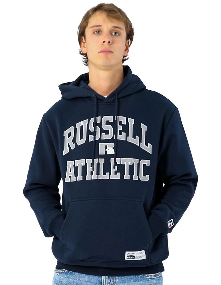 Mens Eagle Arch Two Tone Hoodie - Michigan Navy image 1