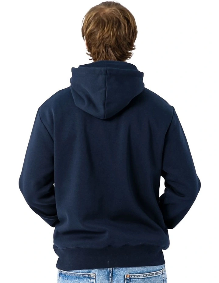 Mens Eagle Arch Two Tone Hoodie - Michigan Navy image 2