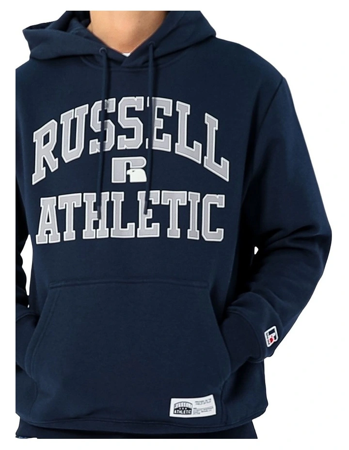 Mens Eagle Arch Two Tone Hoodie - Michigan Navy image 4