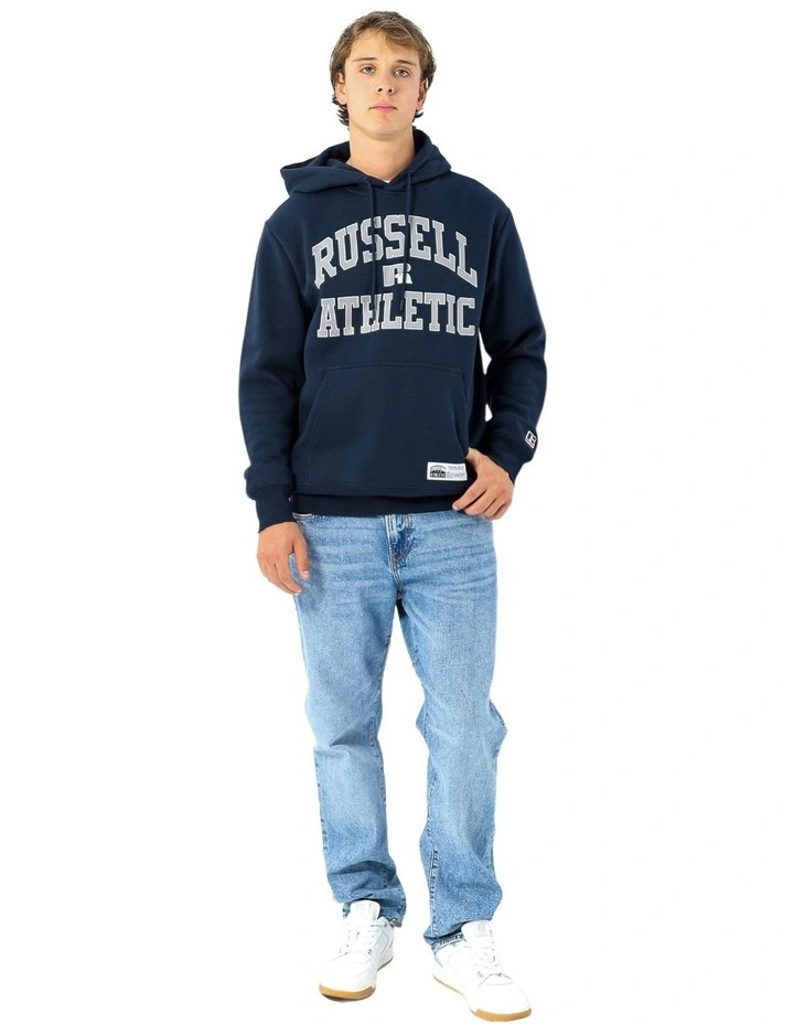 Mens Eagle Arch Two Tone Hoodie - Michigan Navy image 5