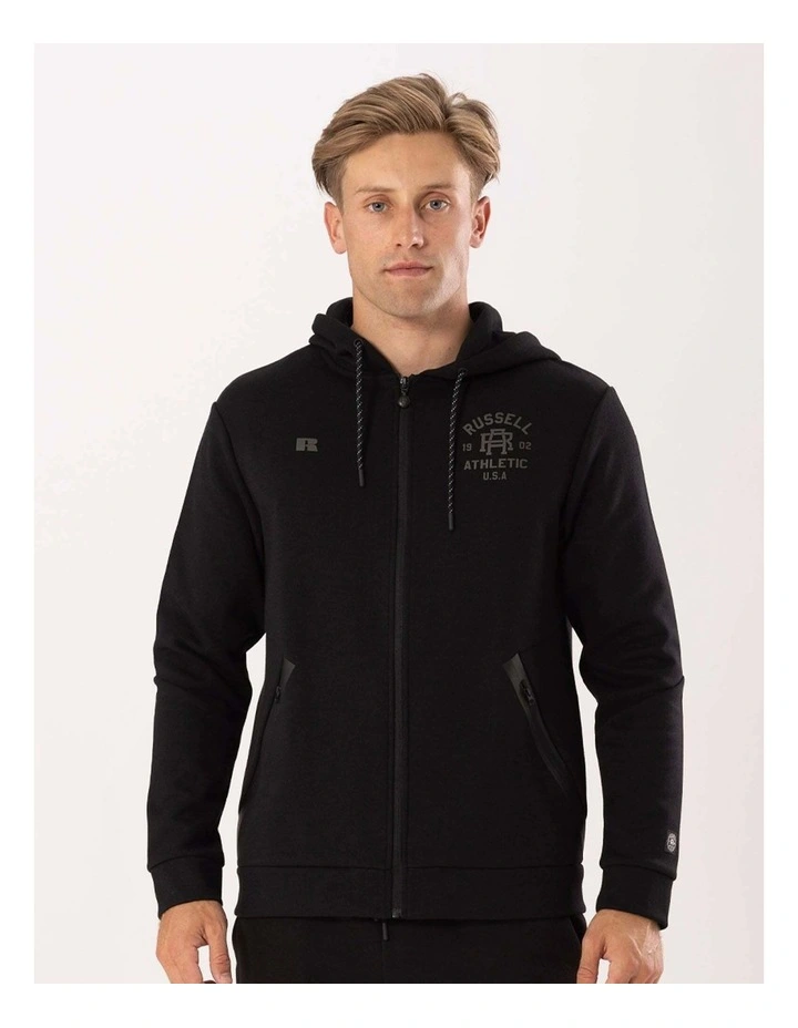 Men's R-Tech Zip Thru Hoodie - Black image 1