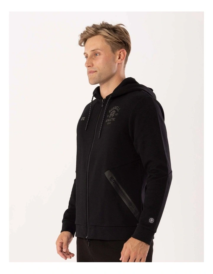 Men's R-Tech Zip Thru Hoodie - Black image 2