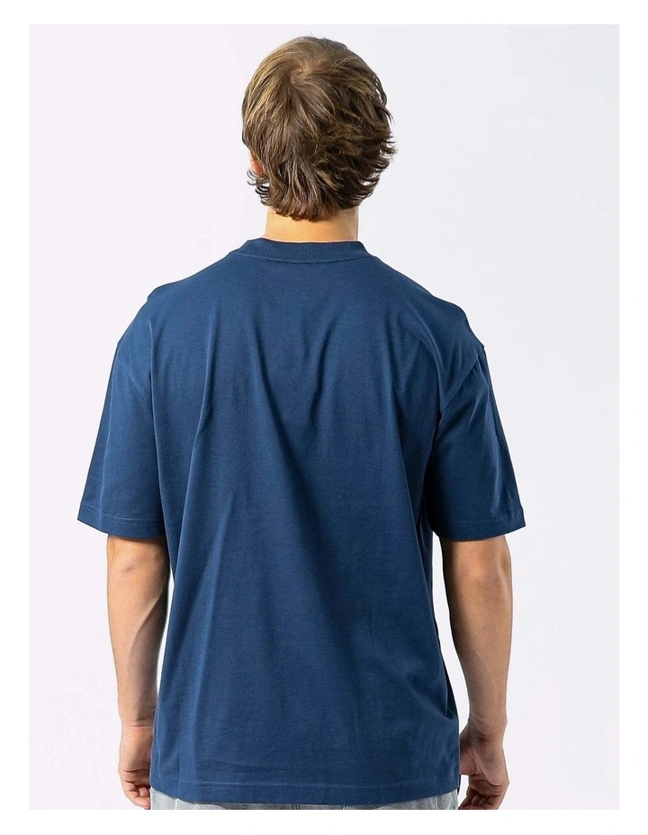 Big Arch 2 Tone Mens Tee - Faded Navy image 3