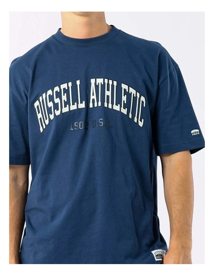 Big Arch 2 Tone Mens Tee - Faded Navy image 4
