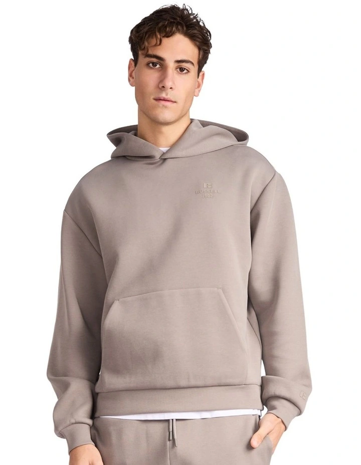R Tech Leisure Mens Hoodie - Putty image 1