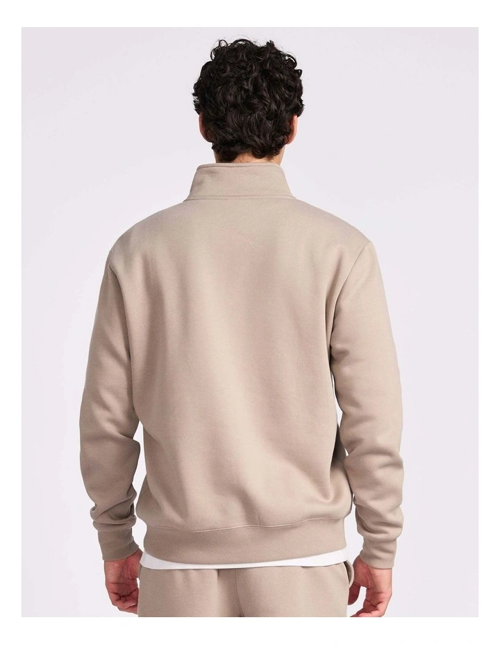 Brooklyn Men's Quarter Zip - Driftwood image 3