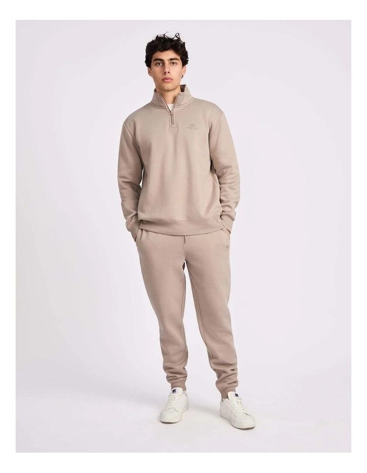 Brooklyn Men's Quarter Zip - Driftwood image 5